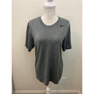 Nike Gray Dri-FIt Short Sleeve Tee Shirt Size Small